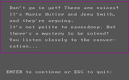 Tales of Mystery for IBM PC/Compatibles - Exploring a bit...