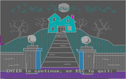 Tales of Mystery for IBM PC/Compatibles - Trying agian, it's time to enter the haunted house!
