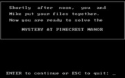 Tales of Mystery for IBM PC/Compatibles - Now we have a mystery to solve!
