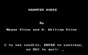 Tales of Mystery for IBM PC/Compatibles - Starting with Haunted House.