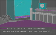 Tales of Mystery for IBM PC/Compatibles - Waking up in the middle of the night...