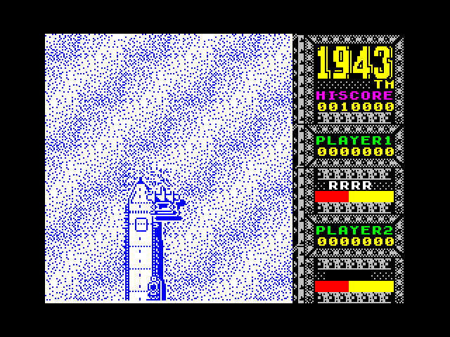 1943: The Battle of Midway ZX Spectrum Screenshot: Game start.