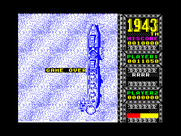1943: The Battle of Midway for ZX Spectrum - Game over.