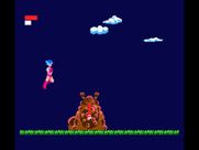 Star Virgin for MSX - Jumping to attack!