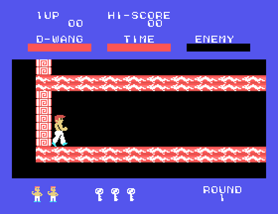 Dragon Wang Sega SG-1000 Screenshot: Game start.
