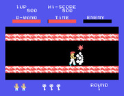 Dragon Wang for Sega SG-1000 - Beating up an opponent...