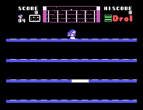 Drol Sega SG-1000 Screenshot: Game start.