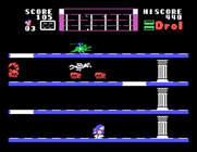 Drol for Sega SG-1000 - Now I'm on the bottom platform...