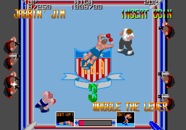 Final Round, The Arcade Screenshot: I'm knocked down!