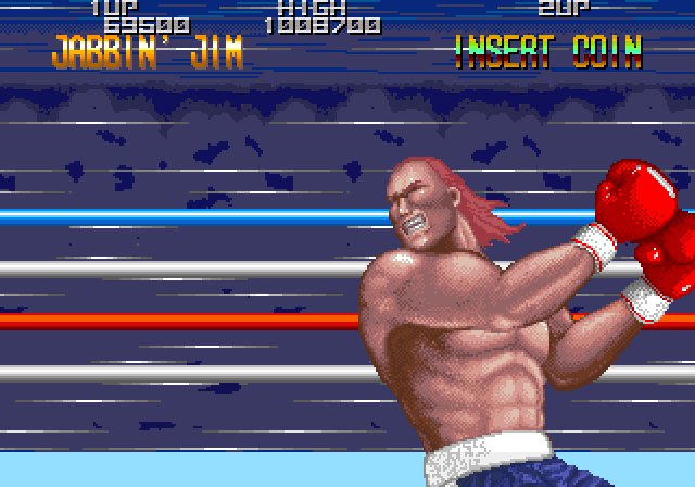 Final Round, The Arcade Screenshot: This guy has been knocked out!