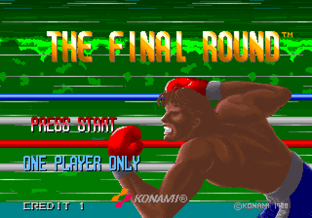 Final Round, The Arcade Screenshot: Press start to begin.