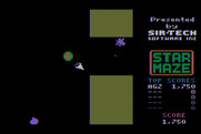 Star Maze for Atari 8-bit - Starting screen / game demo.
