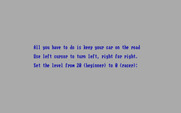RaceMan for IBM PC/Compatibles - Game instructions.