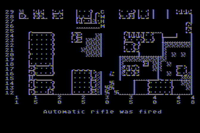 Computer Ambush Atari 8-bit Screenshot: Player phase...