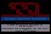 Computer Ambush for Atari 8-bit - SSI logo screen.