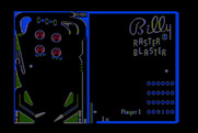 Raster Blaster for Atari 8-bit - Game in progress.