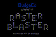 Raster Blaster for Atari 8-bit - Title screen.