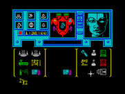 Shadowfire for ZX Spectrum - Equipment screen.