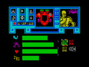 Shadowfire for ZX Spectrum - Equipping some items.
