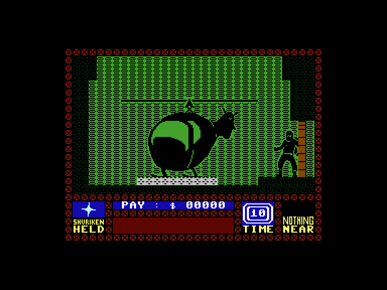 Saboteur Commodore 16 & Plus/4 Screenshot: A helicopter! I can use that to escape...