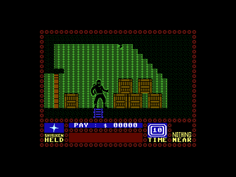 Saboteur Commodore 16 & Plus/4 Screenshot: Some more crates...