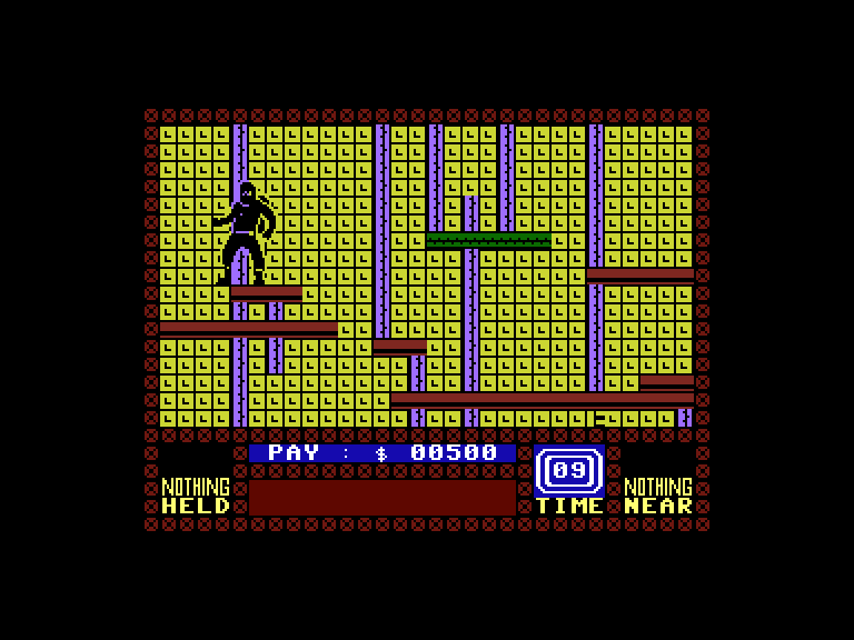 Saboteur Commodore 16 & Plus/4 Screenshot: There are a number of small platforms here...jump carefully!