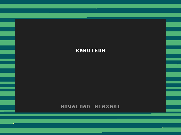 Saboteur Commodore 16 & Plus/4 Screenshot: Loading screen.