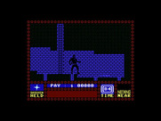 Saboteur for Commodore 16 & Plus/4 - At the bottom of a ladder.