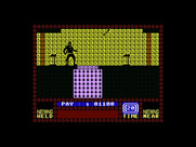 Saboteur for Commodore 16 & Plus/4 - Those down arrows indicate I can fall here...