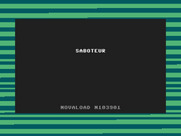 Saboteur for Commodore 16 & Plus/4 - Loading screen.