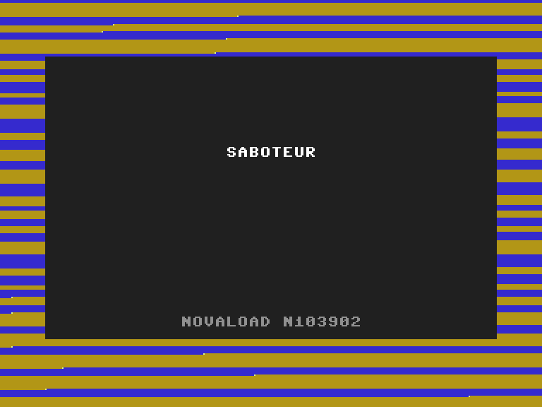 Saboteur Commodore 16 & Plus/4 Screenshot: Loading screen.