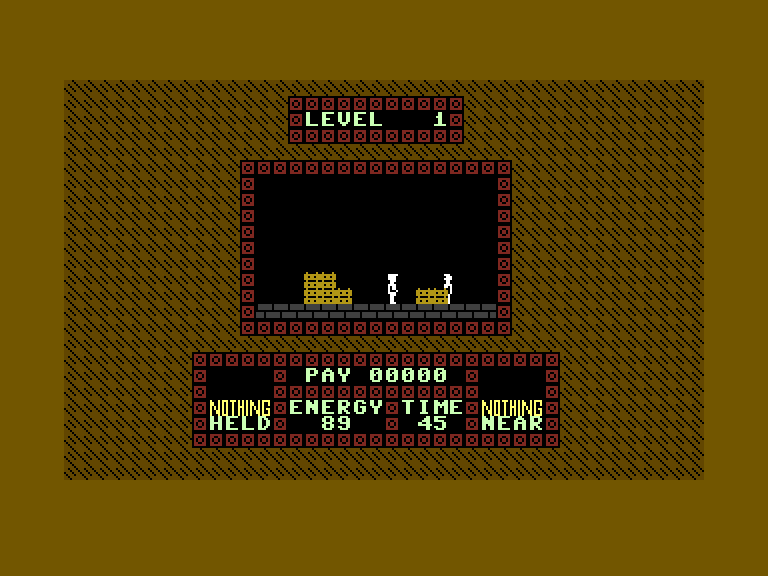 Saboteur Commodore 16 & Plus/4 Screenshot: I've been spotted by the enemy!