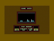 Saboteur for Commodore 16 & Plus/4 - Game over.