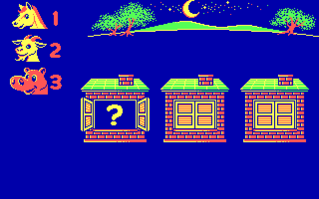 Animal Hotel IBM PC/Compatibles Screenshot: What animal was where the question mark is?