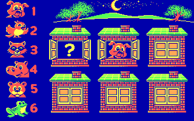 Animal Hotel IBM PC/Compatibles Screenshot: I guessed wrong, here's the dog...