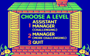 Animal Hotel for IBM PC/Compatibles - Select a skill level.