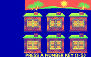 Animal Hotel for IBM PC/Compatibles - Press 1 - 5 key to begin the difficult skill level.