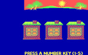 Animal Hotel for IBM PC/Compatibles - Press a number key to begin.
