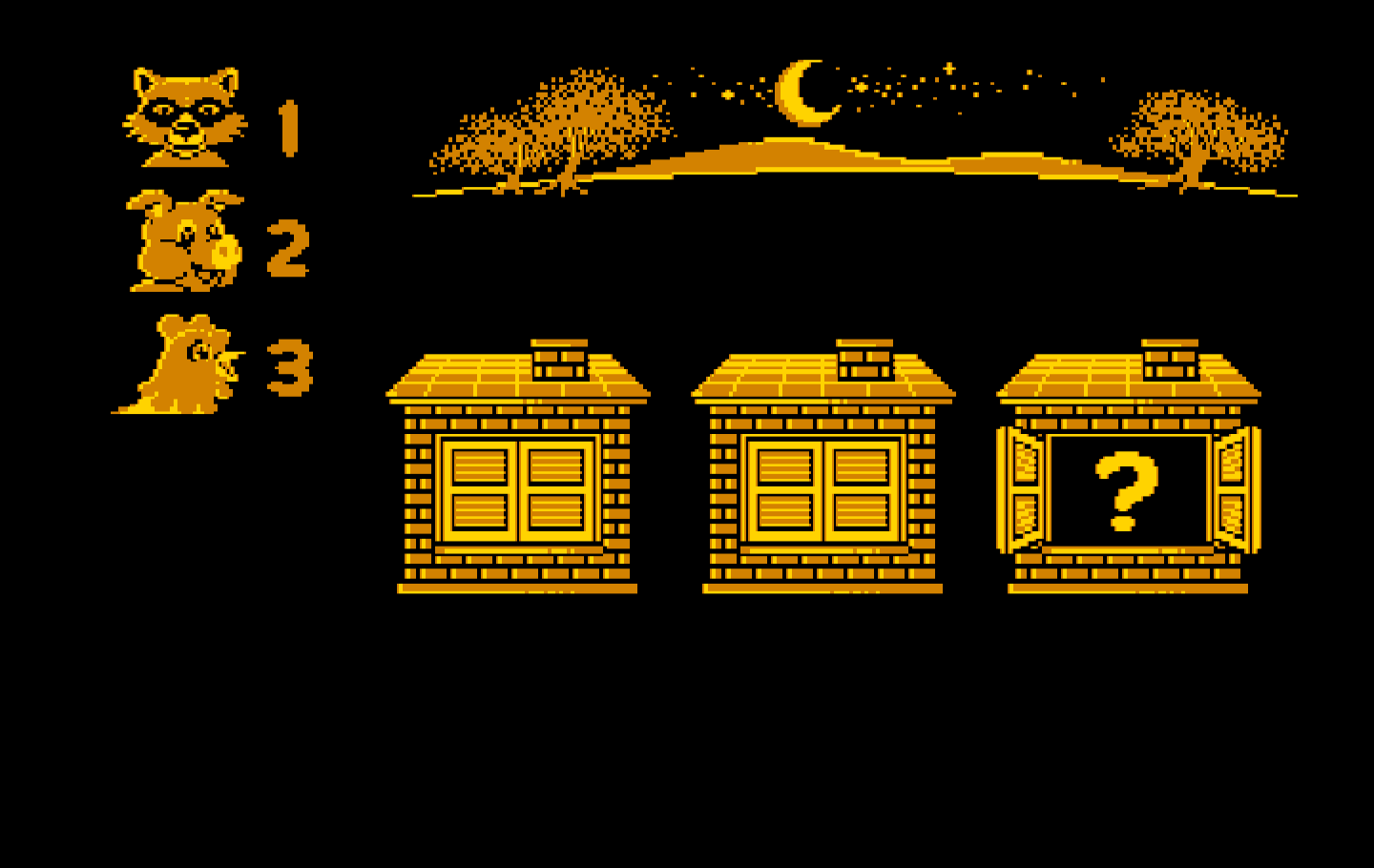 Animal Hotel IBM PC/Compatibles Screenshot: Do you remember what was behind this door?