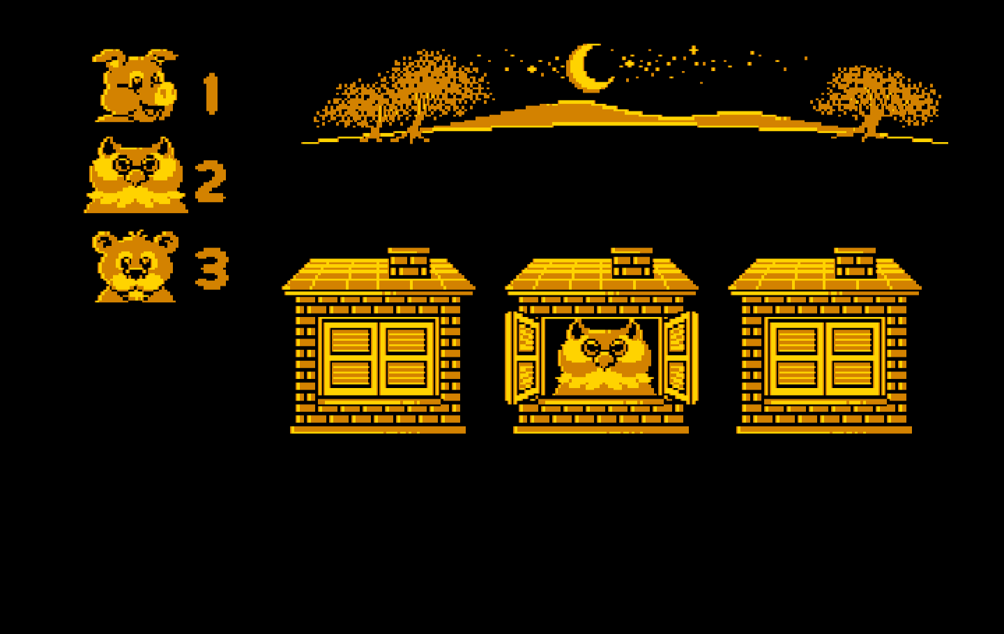 Animal Hotel IBM PC/Compatibles Screenshot: Found an owl!