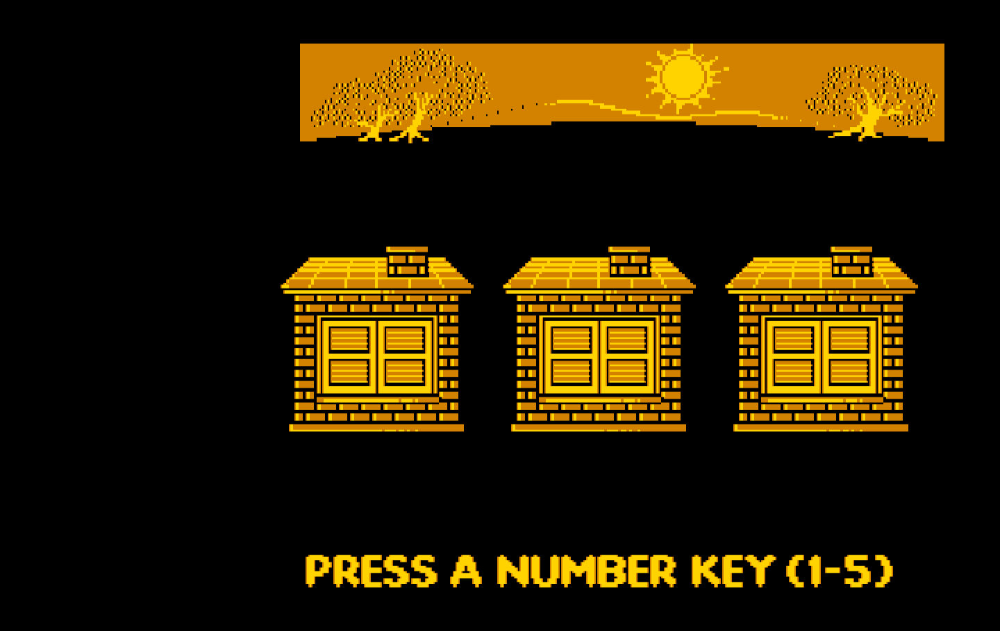 Animal Hotel IBM PC/Compatibles Screenshot: Let's begin on an easy level.