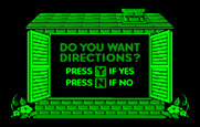 Animal Hotel for IBM PC/Compatibles - Do you want directions?