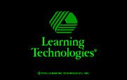 Animal Hotel for IBM PC/Compatibles - Learning Technologies logo screen.
