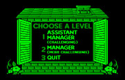 Animal Hotel for IBM PC/Compatibles - Choose a level.