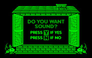Animal Hotel for IBM PC/Compatibles - Do you want sound?