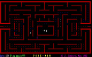 Poke-Man for IBM PC/Compatibles - Game over.