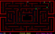 Poke-Man for IBM PC/Compatibles - Like in Pac-Man, you can safely eat your opponents when they are green.