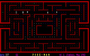 Poke-Man for IBM PC/Compatibles - Running away...