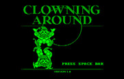 Clowning Around for IBM PC/Compatibles - Title screen.