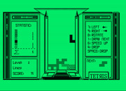 Tetris for Amstrad PCW - Game start.